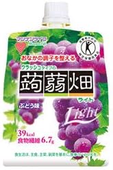 Amazon マンナンライフ クラッシュタイプの蒟蒻畑ライト ぶどう味150gパウチ 30本入 2ケース 蒟蒻畑 ゼリー飲料 通販