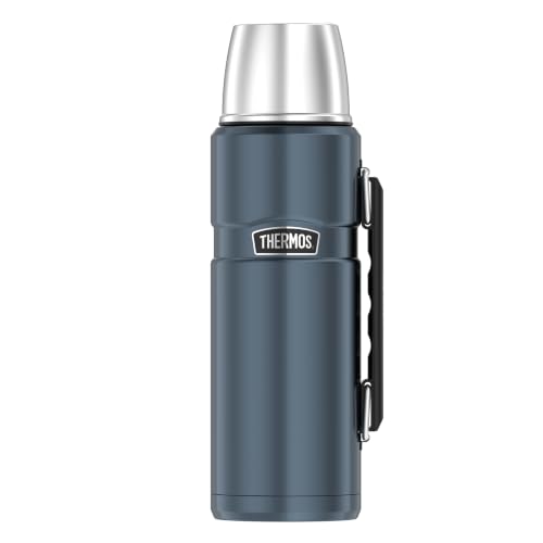 THERMOS STAINLESS KING Thermosflasche 1,20 l, 24 h heiß, ice grey – Ansicht 1