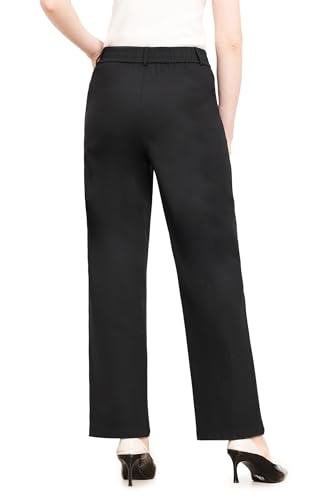 Work Pants Women Dress Pants High Waisted Stretchy Straight Leg Trousers Business Casual Pull On Slacks with Pockets 29"2
