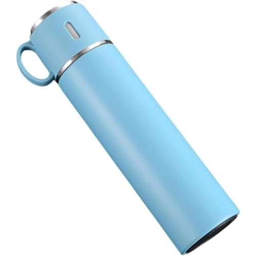 MsiDtsoy 316 サーモス ケトル 580ml ステンレス 保冷 保温マグ 真空断熱 保温ジャグ付き マグカップ 真空二重構造 真空断熱 直飲みケトル 保冷 アウトドア 登山 旅行 男女兼用 (ブルー)