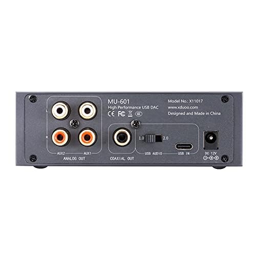 xDuoo MU-601 High Performance USB DAC ES9018K2M PCM384kHz DSD256 Analog Coaxial Output Decoder
