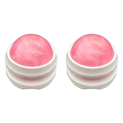 Ferenu Massage Ball Massage Tool Massage Roller Ball Back Massage A Manual Massager Eases Joint Pain and Relaxes The Whole Body – Set of 2 (Pink) Cover