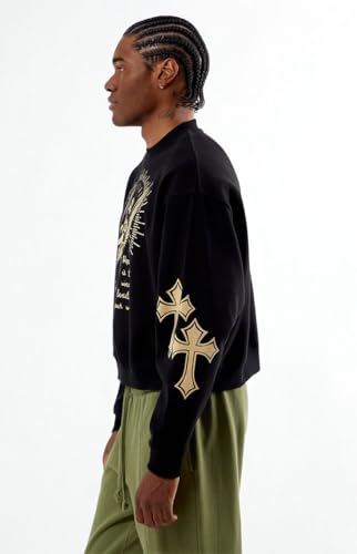 PacSun Men's Hope Cropped Crew Neck Sweatshirt2