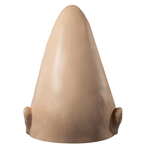 VOUNEDA Halloween Horror Mask,Alien Latex Cap Cosplay Headgear Egg Conical Head Cover Helmet Halloween Christmas Carnival Props Festival Party Headgear Equipments,23 * 30 cm - Image 4