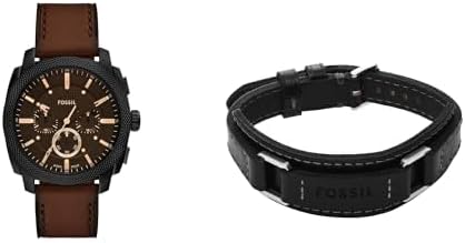 Juego de pulsera y reloj Machine para hombre