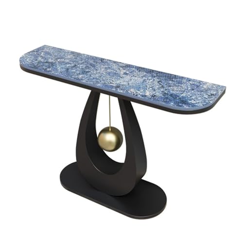 Leaceuv Mueble Entrada Recibidor,Mesa Consola Recibidor,Recibidores de Entrada Modernos,Mesa Auxiliar Sofa Modernos,para Sofá Pasillo Salón Dormitorio(Black6,150cm/59in)
