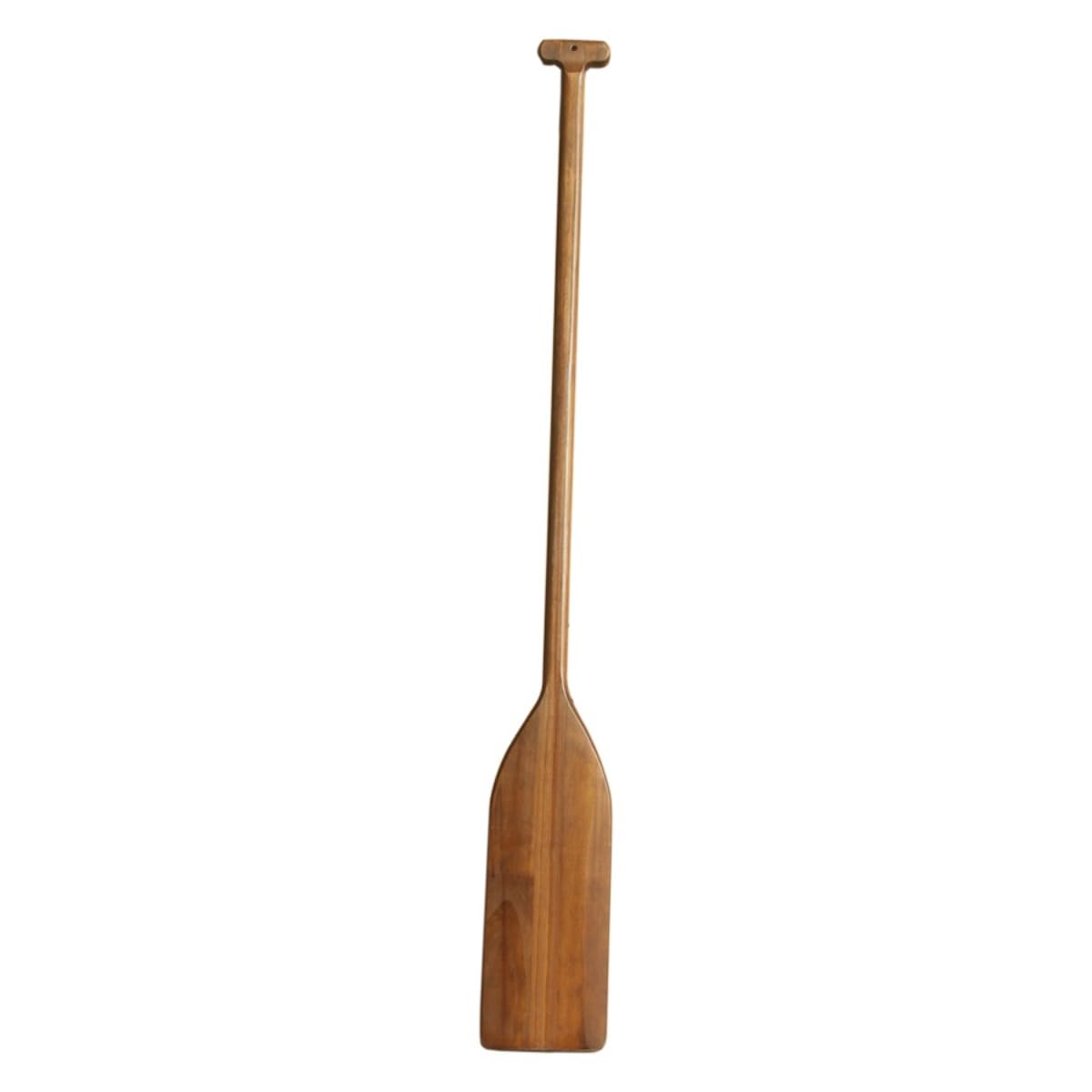 Wooden Paddle Prop Decoration Lightweight Wooden Canoeole Outdoor Pool Office Hanging Decoration (Dark Brown,48*6")