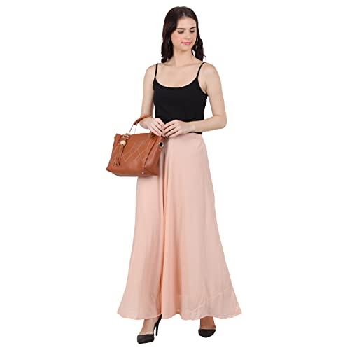 Image of Skirt for Women Designer and Full Flared Georgette Plain