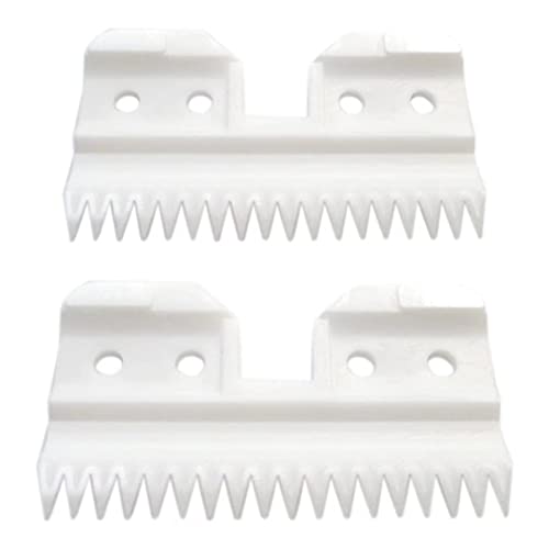 2023 Upgraded Professional Replacement Blade Cutter for Oster Fast Feed, 18 Teeth Ceramic Moving Blade 2pcs