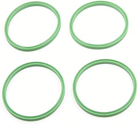 YUCKMZ Bague d'étanchéité, durite d'air de suralimentation compatible avec pour compatibilité AUDI VW SKODA SEAT 1.9/2.0 TDI CADDY TRANSPORTER GOLF PASSAT 57.85mm 4 pièces Cover