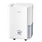Déshumidificateur AEOCKY 20L/d, applicable à 160 m³ (40 m²), déshumidificateur à compresseur intelligent avec tuyau de vidange, pour sécher les vêtements, chambre, salle de bain, sous sol