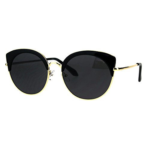 Womens Fashion Sunglasses Round Accent Top Designer Style UV 4002