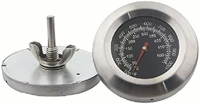 Miniatura 4 de Medidor de barbacoa de 3 pulgadas, termómetro para parrilla de carbón, ahumador, temperatura Fahrenheit e indicador de calor, medidor de temperatura