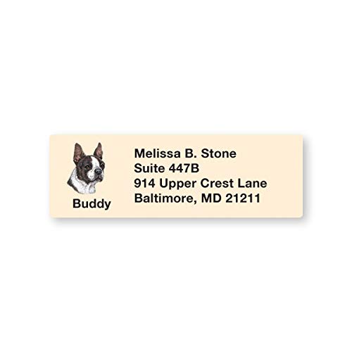 Boston Terrier Set of 215 Sheeted Address Labels