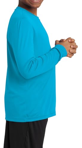 Mafoose Youth Long Sleeve Lightweight PosiCharge Moisture-Wicking Competitor T-Shirt3