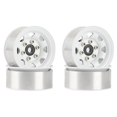 Kit 4 pièces roues 1.55 métal beadlock pour voiture RC 1/10 Axial Jr D90