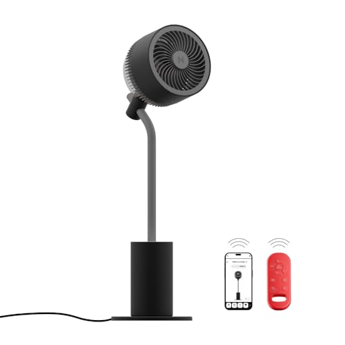 Image of NUUK HALO v2 LINKD Smart 3D Air Circulator Fan | BLDC Motor | 12 Speed Modes | Horizontal + Vertical Oscillation | Mood Lamp | Remote + App Control | Ultra-silent High Speed Standing Fan for Home