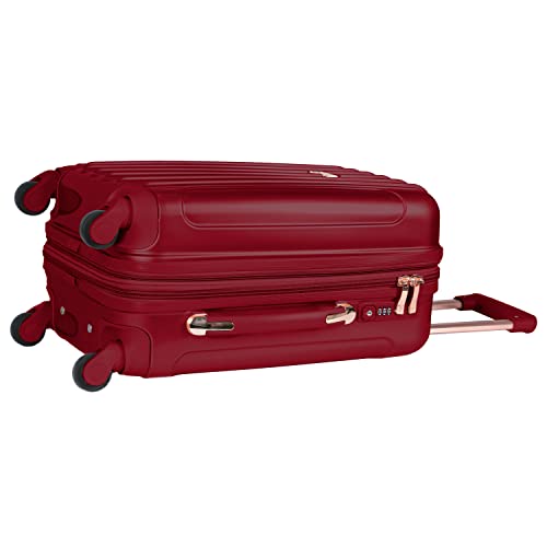 Kensie Women's Alma Hardside Spinner Luggage, Expandable, Japanese Carmine Red, Carry-On 20-Inch #TOP4