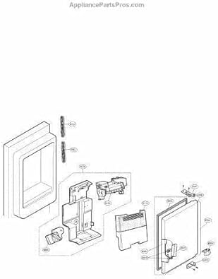 Ice Bin Bucket Compatible Refrigerator AKC72949319,Replacement for LG OEM