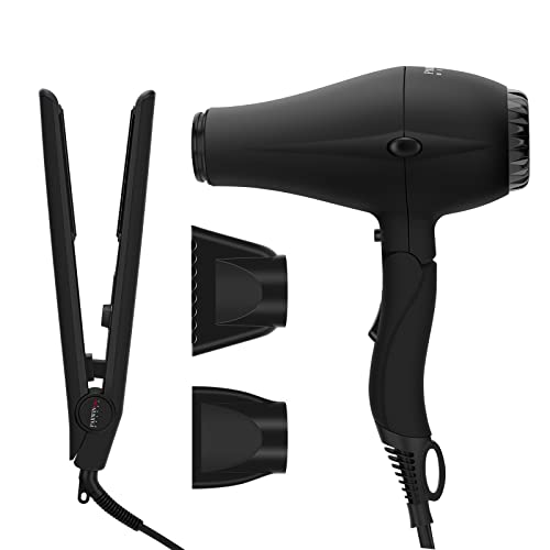 PARWIN BEAUTY 1875W Hair Dryer 2 Speed 3 Heat Settings Professional Super Negative Ion Powerful Fast Dry Blow Dryer, Ceramic Quiet Black