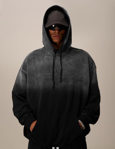 Aelfric Eden Essential Hoodies For Men Acid Wash Gradient Oversized Heavyweight Cotton Plain Hooded Sweatshirt Unisex3