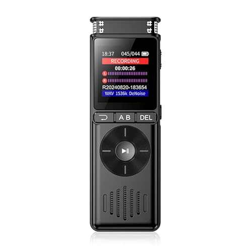 Dispositivo de voz con pantalla grande a color de 8 GB/16 GB/32 GB/64 GB/128 GB para conferencias, reuniones de negocios, cancelación de ruido, dictáfono para conferencias