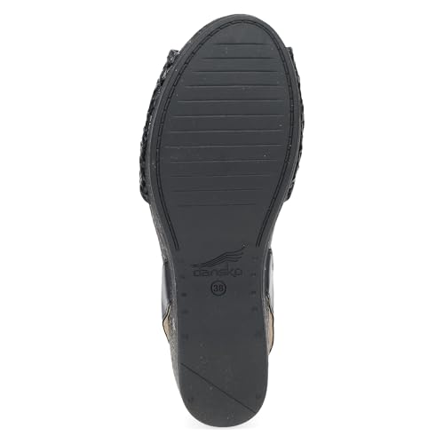 Image of Dansko Stella Multi-Strap Wedge Sandal for Women - Cork /EVA Wedge with Arch Support -Fully Adjustable Straps-Lightweight Rubber Outsole