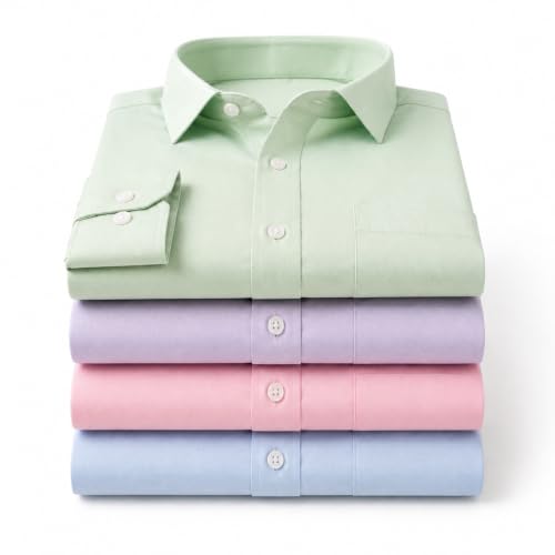 Image of Men's Solid Formal Shirt | Premium Cotton Rich Full Sleeves Shirt | Comfort Fit Office Wear Shirt with Single Chest Pocket | Stylish Casual & Formal Shirt for Men