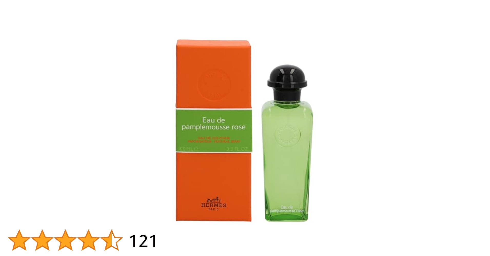 Hermes Eau De Pamplemousse Rose for Men EDC Spray, 3.3 Ounce