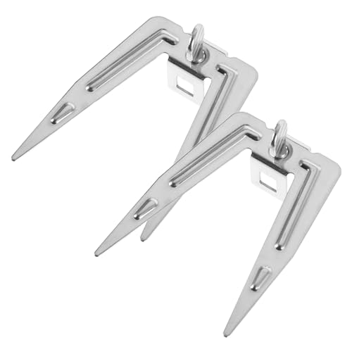 ibasenice Rotating Chicken Forks Set Stainless Steel Bbq Forks for Air Fryer for Fish Chicken Grilling