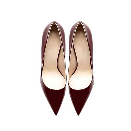 Image of Women's Pointed Toe Shallow Stiletto Heels 4.7 Inch Pumps Wedding Party Banquet Shoes