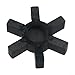 L190 L-Jaw Coupling Insert, Model L-190, Urethane Rubber Spider for Flexible Power Transmission, Vibration Damping for Industrial Machinery Drives and Pumps, Black, 1 Pack