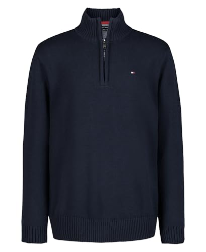 Tommy Hilfiger Boys' Long Sleeve Quarter Zip Sweater