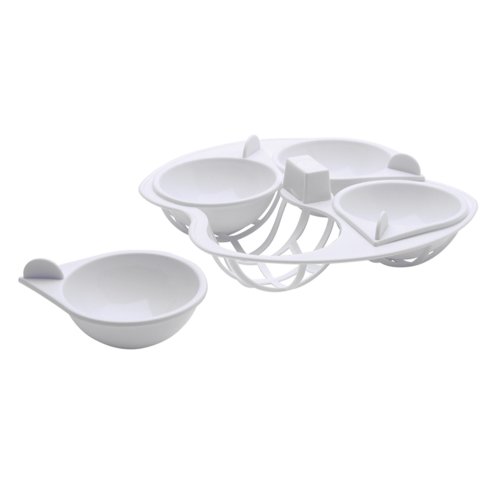 Preisvergleich Produktbild Kitchen Craft Mikrowellengeschirr Eier-Pochierer, 4 Einsätze