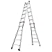 Little Giant Ladders, Velocity with Wheels, M26, 26 Ft, Multi-Position Ladder, Aluminum, Type 1A, 300 lbs Weight Rating, (15426-001)