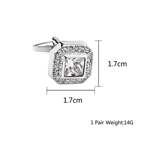 Mancuernilla de acero inoxidable para hombre miniatura 2