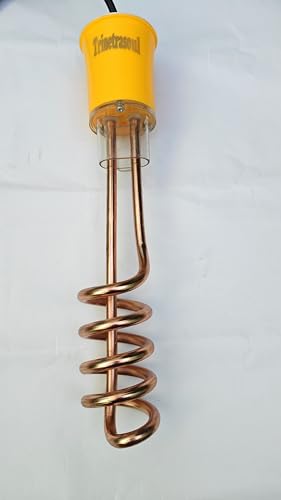 Image of Rapid Heating 1500W Immersion Water Heater Rod | Shock-Proof ISI Certified | Extra-Long Cord | Copper & Nickel-Plated Coil | Safe for Buckets & Containers | Fast & Safe Water Heating