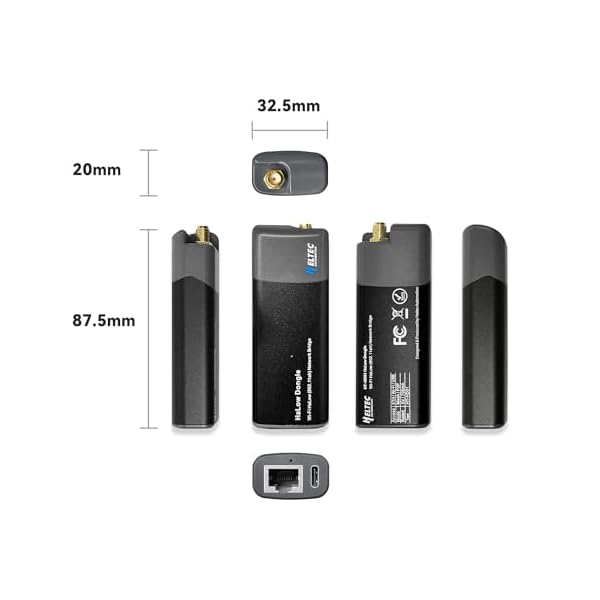 Heltec Wi-Fi HaLow Dongle WiFi Extender Wireless Bridge Internet Extender WiFi Booster 802.11ah Network Booster Access Ethernet Long Range Wireless ethernet Bridge (AP+STA Pair Set) - Image 3