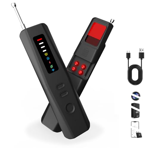 Hidden Camera Detectors, Upgraded 6 in 1 Privacy Pen Hidden Camera Detector, Bug Detector, RF Detector, GPS Tracker Detector, Signal Scanner, Anti-Theft Mode, IR Camera & Magnetic Field Detection