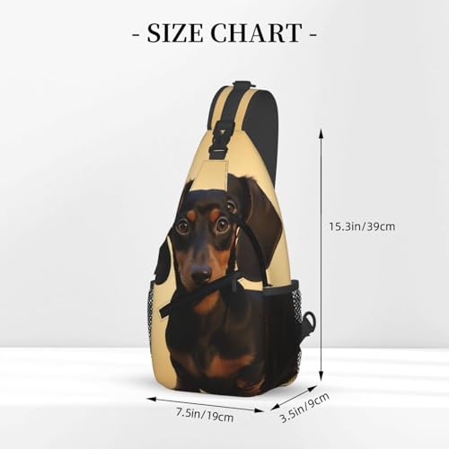 Mochila pequeña tipo bandolera para pecho unisex miniatura 3