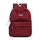[Daklpiw] リュック バックパック 人気 おしゃれ カジュアルリュック 通学 軽量 防水 丈夫 出張 大容量 3色 (レッド)