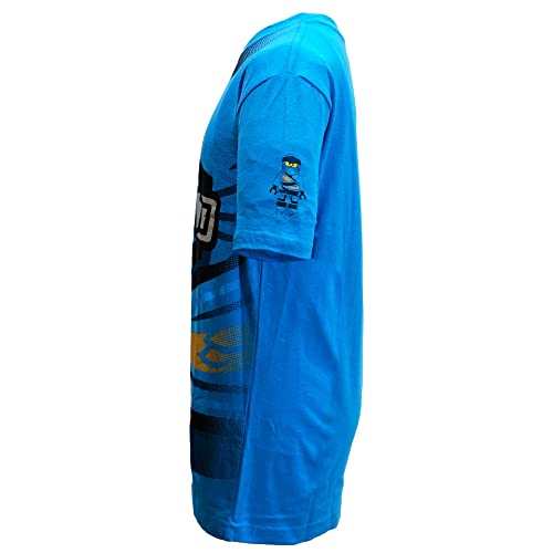 LEGO Boys' Ninjago The Legendary Ninja and Master of Fire Costume Tee, Blue, 10/12