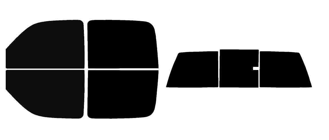 The Tint Effect Precut Window Tint Kit Compatible with Chevrolet Silverado 1500 Crew Cab Truck (1999-2006) &amp; (2007 Classic)(Full Truck with 3 piece Slider Rear: 5%) Automotive Film