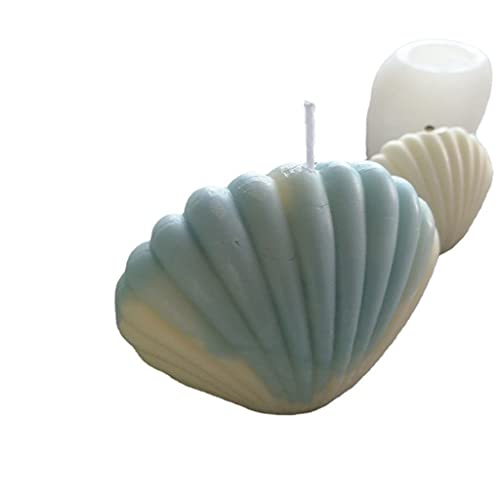 JIUYECAO DIY Ocean Series Muschel-Kerzenform, kleine 3D-Ozeanmuschel-Silikonform, für Seife, Kerzen, Fondant… – Bild 3