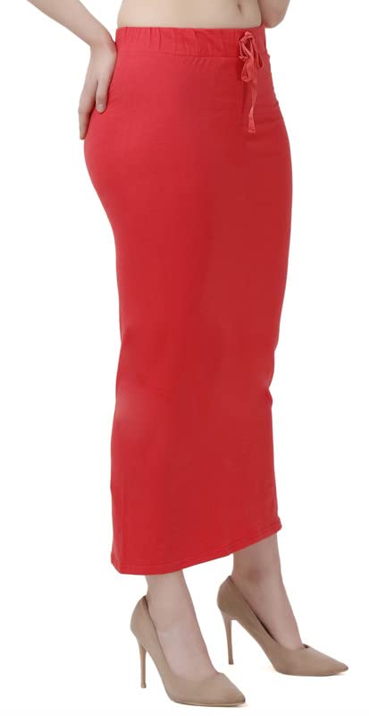 Image of Lycra Blend Cotton Saree Shapewear Petticoat for Women and Girls, Skirts Shapewear Dress for Saree
