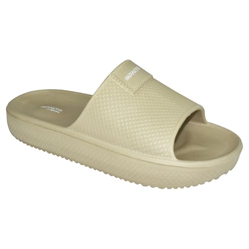 Image of Impakto By Ajanta Sliders for Men || Waterproof & Everyday Flip Flops for Gents || Slippers with Cushion Foot Bed || Anti-Slip Sole || Sweat Free || Super Flexible