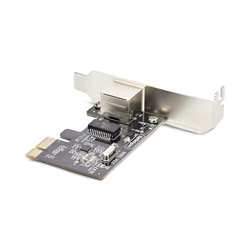 Image of StarTech 1-Port Gigabit PCIe Network Card, Realtek RTL8111H (ST1000SPEX2LT) | PCI Express LAN Card, Low-Profile NIC, Adapter