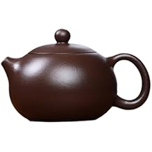 Teapot 10oz Chinese Xishi Zini Clay Pots Purple Sand Ball Filter Infuser for Loose Tea 300ml Hole of 9