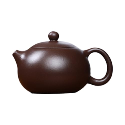 Teapot 10oz Chinese Xishi Zini Clay Pots Purple Sand Ball Filter Infuser for Loose Tea (300ml Hole of 9)