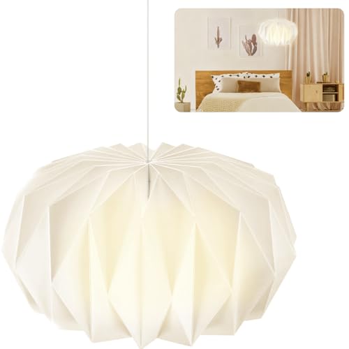 Origami Design Paralume di Carta,Creativa Nordica Paralume Decorativo Lanterna di Carta,Soggiorno,Sala da Pranzo,Camera da Letto
